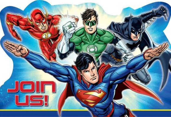 Party Invitations - JUSTICE LEAGUE
