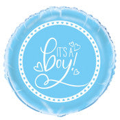 45cm Foil Balloon -  IT'S A BOY