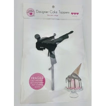 Acrylic Cake Topper - KARATE (Black)