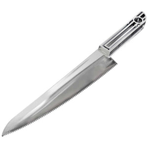 CAKE PLASTIC KNIFE - SILVER