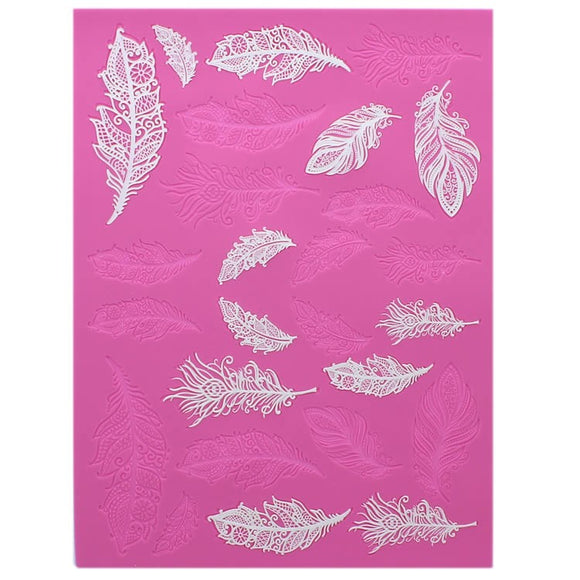 Cake Lace - Feathers Mat