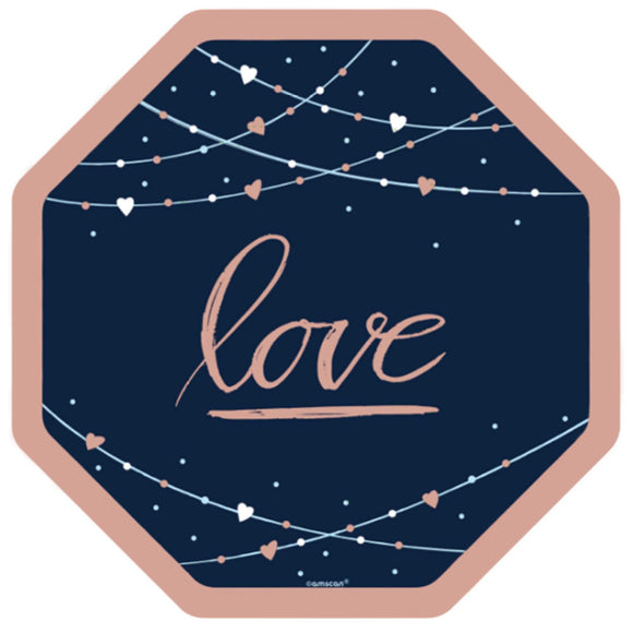 LOVE - Paper Plates 26cm