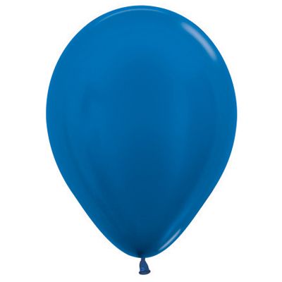 Latex 30cm Balloon - METALLIC ROYAL BLUE