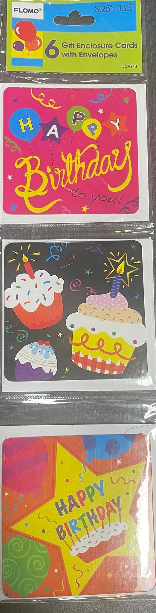 Mini Gift Cards with Envelopes - Birthday