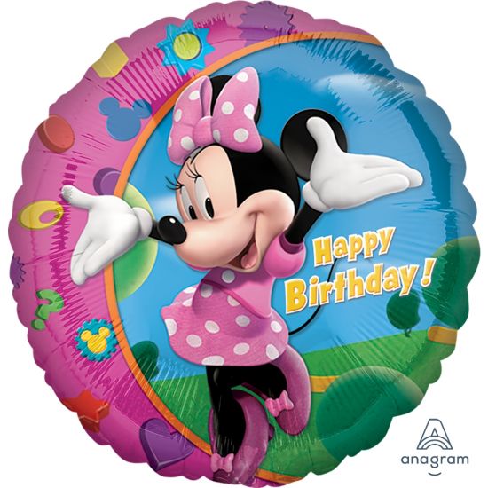 45cm Foil Balloon - MINNIE MOUSE (Happy Birthday)