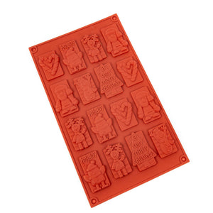 Silicone Mould - CHRISTMAS CHOCOLATES