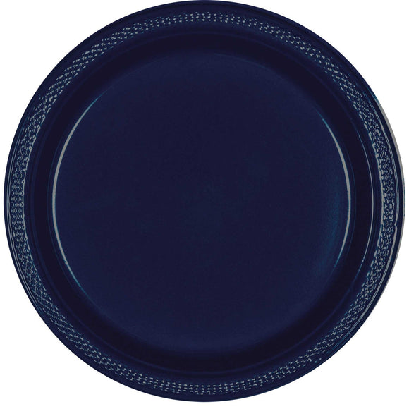 True Navy - Plastic Plate 26cm