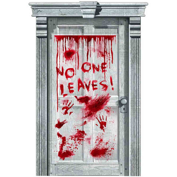 No One Leaves Halloween Door Sign