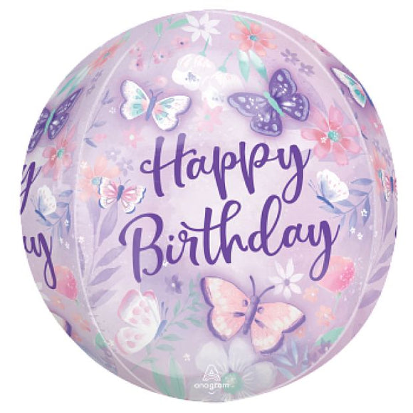 ORBZ Balloon Bubbles - HAPPY BIRTHDAY (Butterfly)