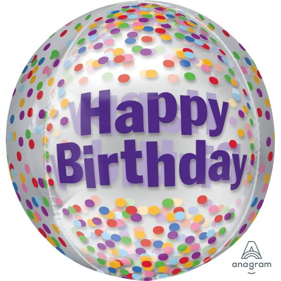 ORBZ Balloon Bubbles - HAPPY BIRTHDAY DOTS