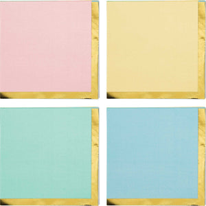 Bev Napkins - Pastel assorted