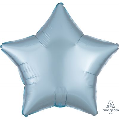 45cm Foil Balloon - STAR - PASTEL BLUE