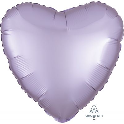 45cm Foil Balloon - HEART - PASTLE LILAC