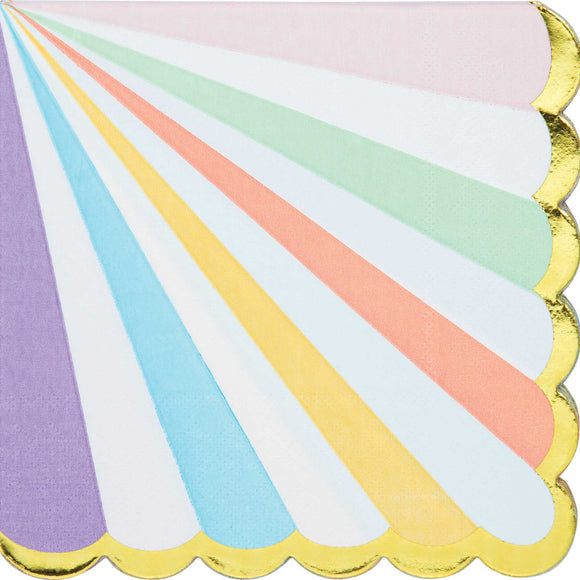 PASTEL LUNCH Napkins - Pastel assorted