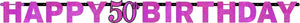 **CLEARANCE** Pink Celebration Banners 50th