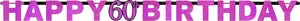 *** CLEARANCE*** Pink Celebration Banners 60th