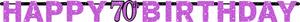**CLEARANCE** Pink Celebration Banners 70th