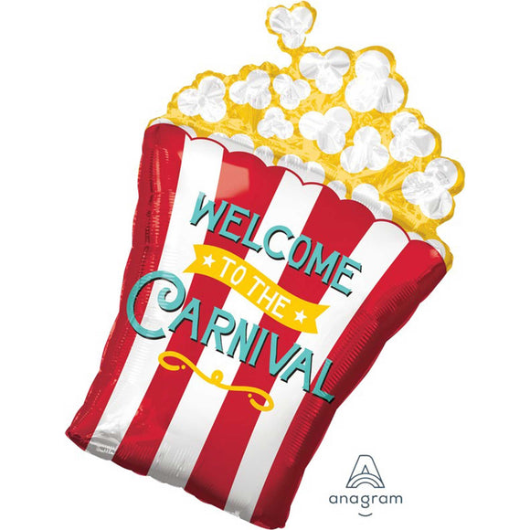 SuperShape Foil - POPCORN Welcome to the Carnival