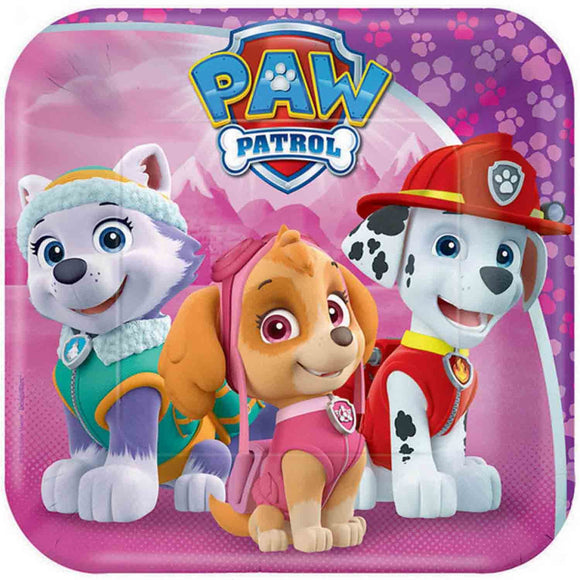 Party Paper Plates 17cm - PAW PATROL (GIRL)