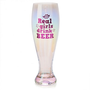 GLASS "Real Girls Drink Beer"