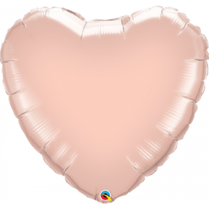 91cm SUPERSHAPE Foil Balloon - HEART- ROSE GOLD