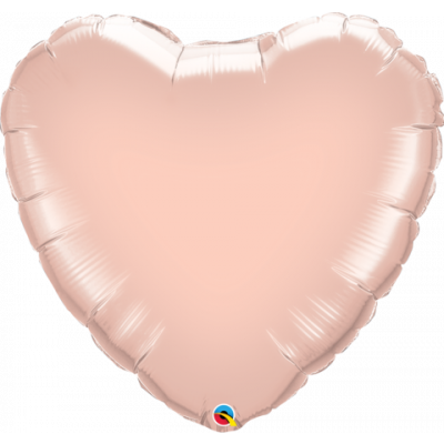 91cm SUPERSHAPE Foil Balloon - HEART- ROSE GOLD