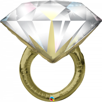 SuperShape Foil Balloon - Diamond Ring