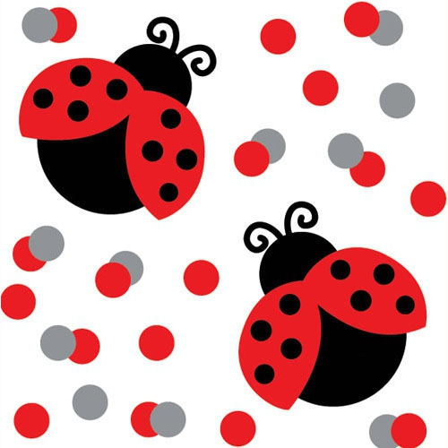 Confetti Table Scatters - LADY BUGS