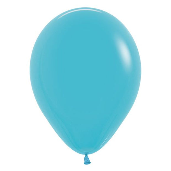 Caribbean Blue Latex Balloons - 25 Pack
