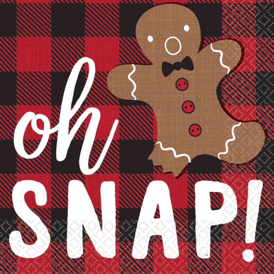 OH SNAP! CHRISTMAS BEVERAGE NAPKINS