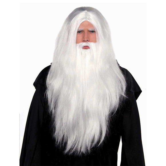 Sorcerer Set - WHITE WIG & BEARD