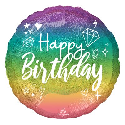 45cm Foil Balloon - Happy Birthday