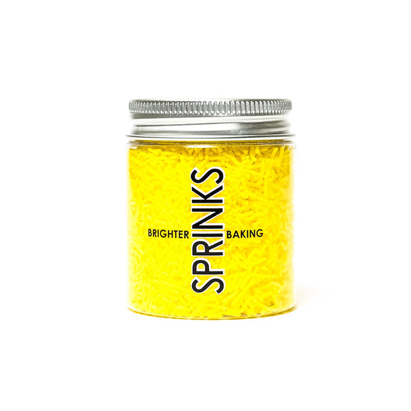 **CLEARANCE SPRINKS Jimmies 1mm - YELLOW**