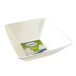 Bowl Big Square 28x28cm Pk2 White