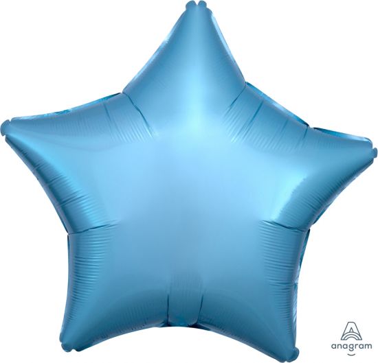 45cm Foil Balloon - STAR - LIGHT BLUE