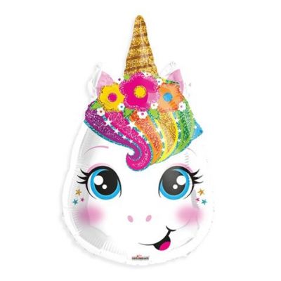 Jnr Shape Foil Balloon - PRETTY UNICORN