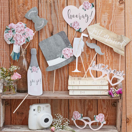 PHOTO BOOTH PROPS - WEDDING PROPS